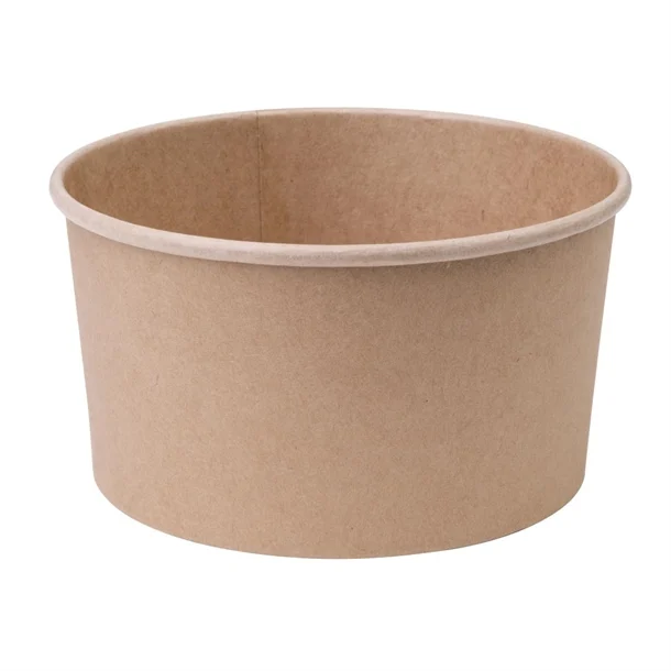 [BBBL1000] LARGE ROUND KRAFT PLA BIOBOWL (PRINTED)
