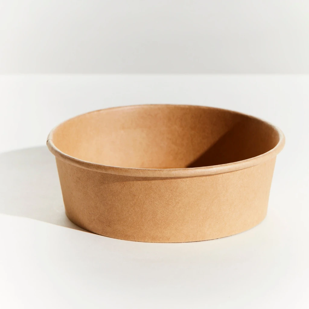 [BBBL500] SMALL ROUND KRAFT PLA BIOBOWL (PRINTED)