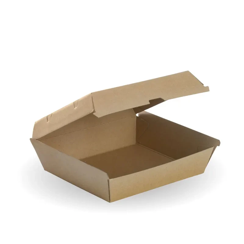 [BBD] CORRUGATED BROWN BOARD CLAM DINNER BOX