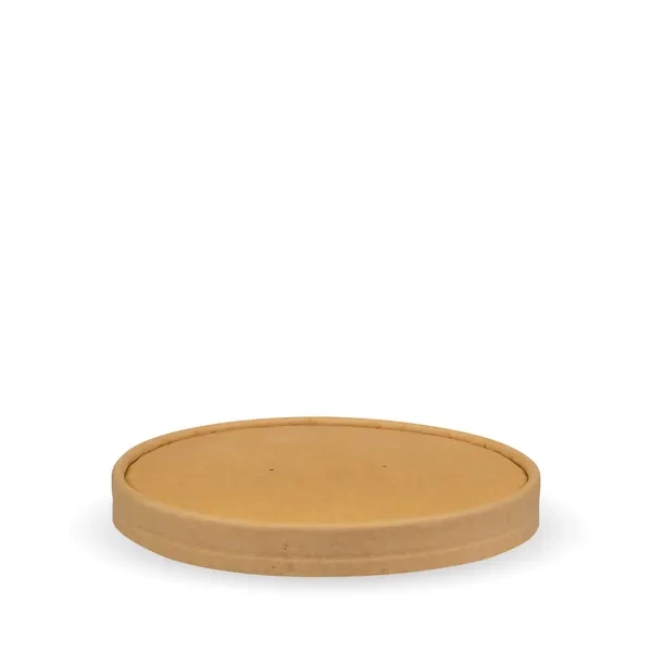 [BIOBBBLL148PAPER] PAPER KRAFT LID to suit 500-1000ML KRAFT BIOBOWL