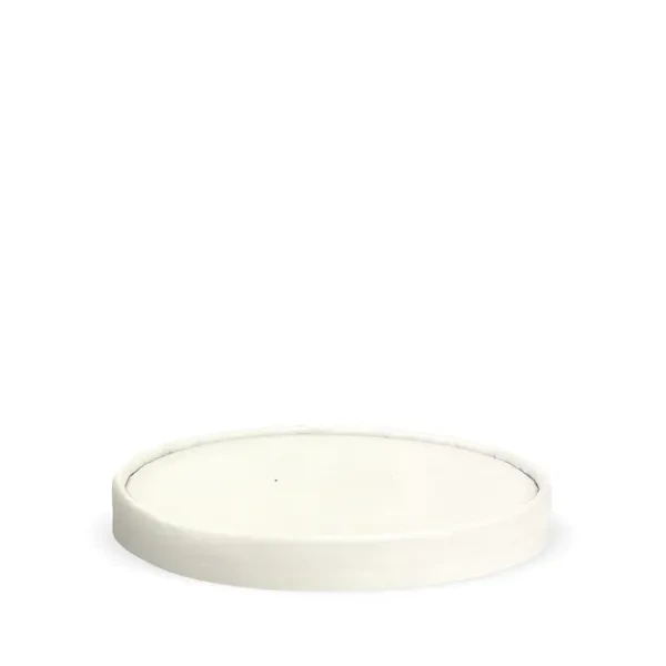 PAPER WHITE LID to suit  500-1000ML KRAFT BIOBOWL