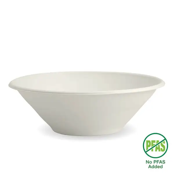 [BIOBBL32] BIOCANE 32oz SUGARCANE BOWL WHITE