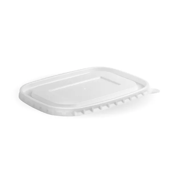 [BIOBBLBLCPLA] CPLA BIOPLASTIC Lid to suit 500-1,000ml BIOBOARD RECT TAKEAWAY BASE
