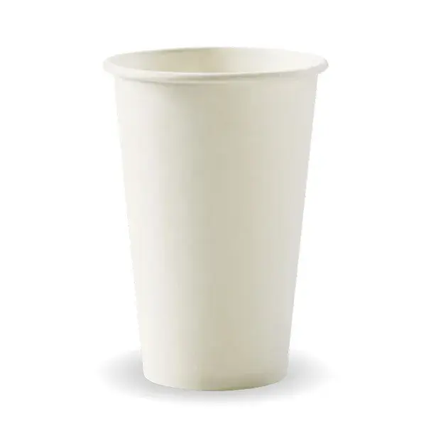 BIOCUP 12oz (80mm) SINGLE WALL WHITE