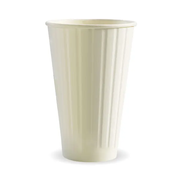 BIOCUP 16oz (90mm) 460mL DOUBLE WALL WHITE PLAIN