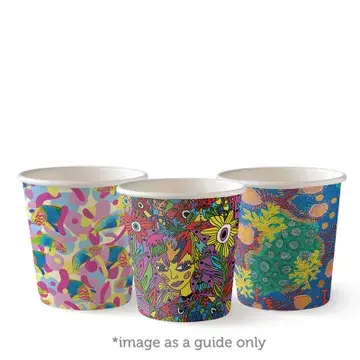 BIOCUP 4oz SINGLE WALL ART SERIES CUP