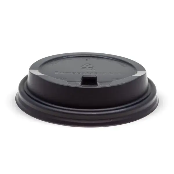 PLA BLACK LARGE RECLOSABLE COFFEE LID to suit 8(90)/12/16/20oz