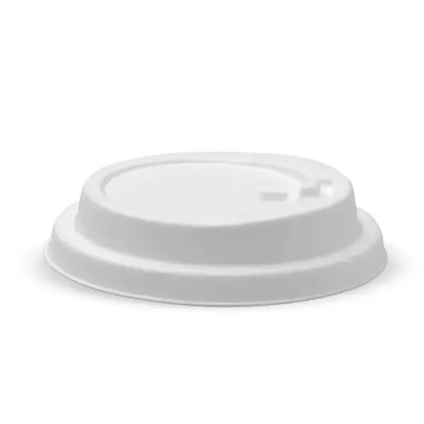 [BIOBCL12PULPRW] PULP WHITE RECLOSABLE PLANT FIBRE COFFEE LID to suit 8(90)/12/16/20oz