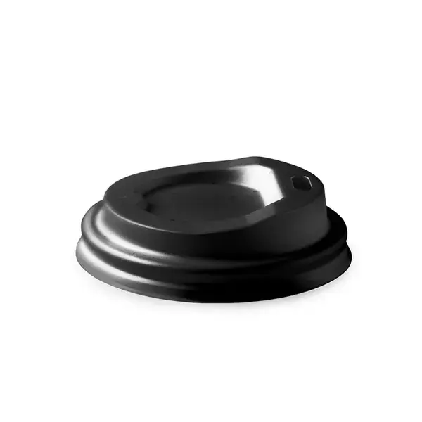 4oz PLA COFFEE LID - BLACK