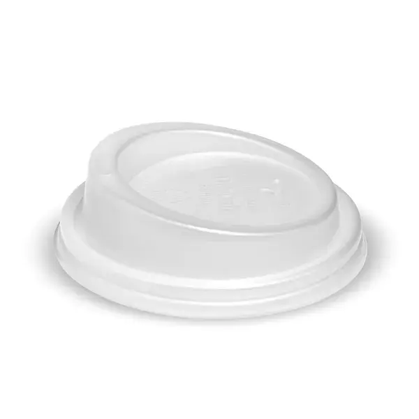 BIO WHITE PLA SMALL LID to suit 6/8/10/12oz BIOCUP