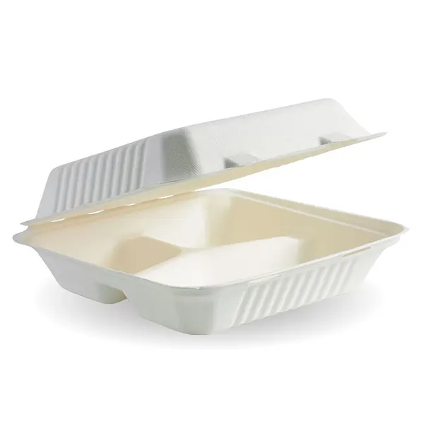 [BIOBHL93] BIOCANE CLAMSHELL 3 COMPARTMENT - 9x9x3"