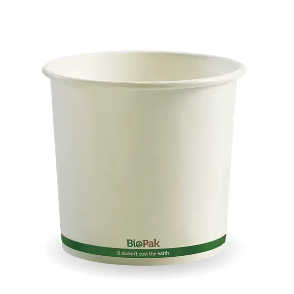 BIOBOWL 24oz PAPER BOWL WHITE