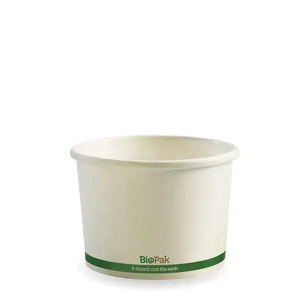 BIOBOWL 8oz PAPER BOWL WHITE