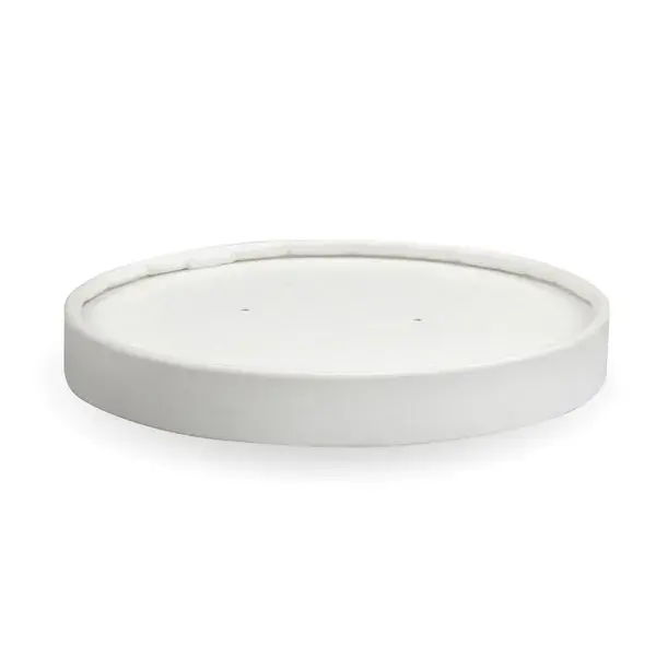 WHITE PLA BIOBOWL LID to suite 12/16/24/32oz PAPER BIOBOWL