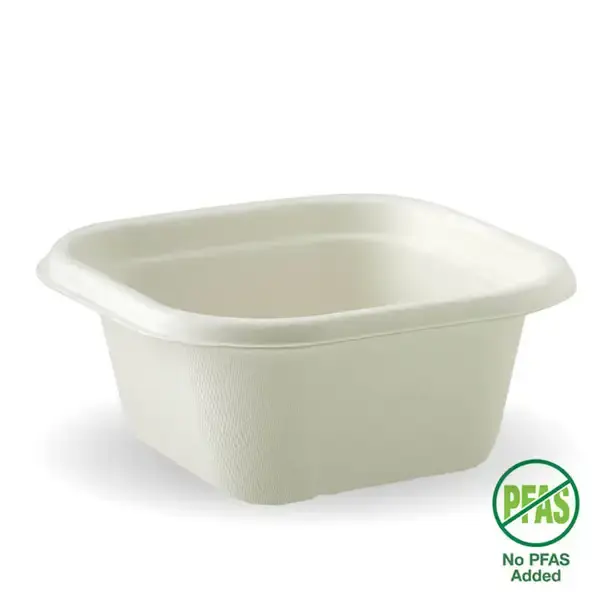 [BIOBSLB480W] BIOCANE 480ml SQUARE CONTAINER WHITE
