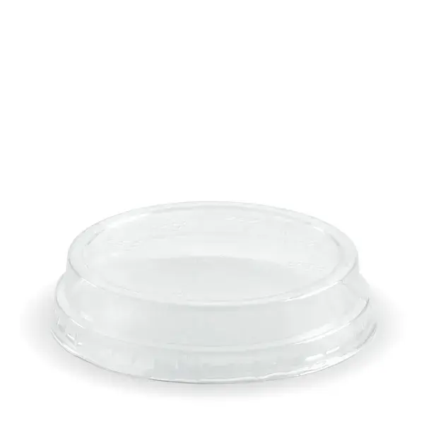 BIO CLEAR RAISED LID to suit 60-280ml CLEAR BIOCUPS (NO HOLE) 