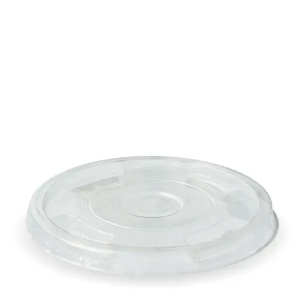 BIO CLEAR FLAT LID to suit 300-700mL CLEAR BIOCUPS (SLOT)
