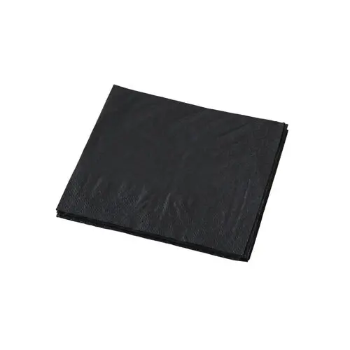 COCKTAIL BIONAPKIN 2 PLY 1/4 FOLD BLACK