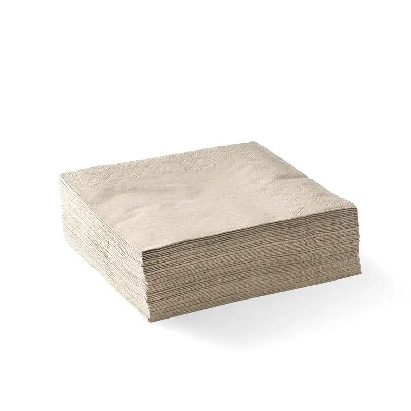 COCKTAIL BIONAPKIN 2 PLY 1/4 FOLD NATURAL