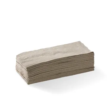 LUNCH NAPKIN 2 PLY 1/8 FOLD NATURAL