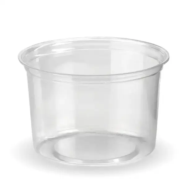 BIOBOWL 500mL ROUND CLEAR PLA BOWL (use C121 LID)