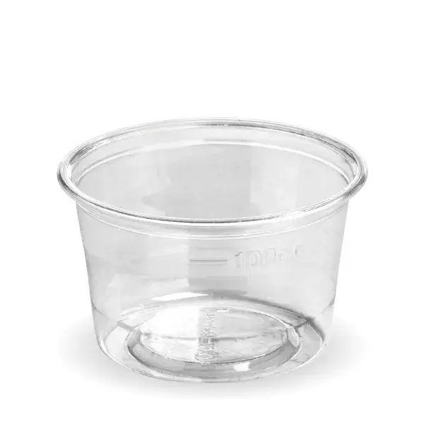 BIOCUP 140ml PLA CLEAR SAUCE CUP