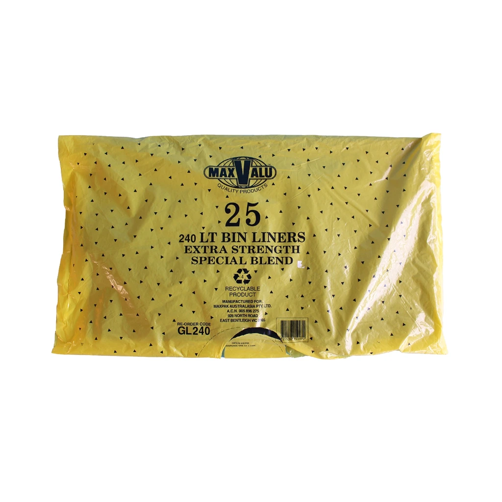 BIN LINER 240LT 45um GARBAGE BAG
