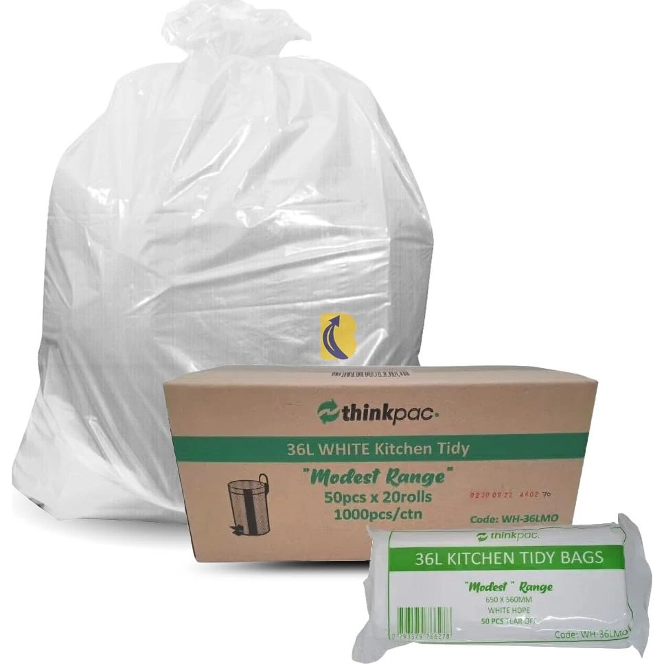 [BLL] BIN LINER LG 36LT ROLL WHITE GARBAGE BAG