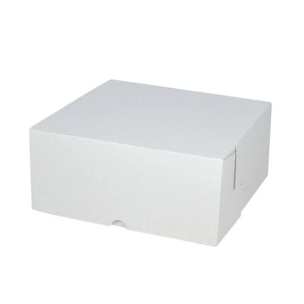 CAKE BOX WHITE SOLID BOARD 11X11X5"
