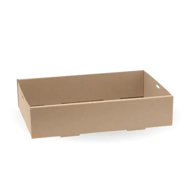 KRAFT 2 MEDIUM CATERTING TRAY CORRUGATED