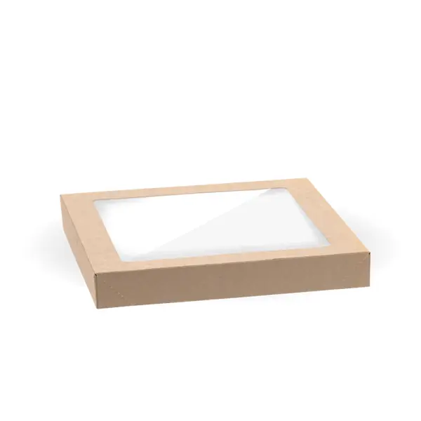 [CTRAYCSLIDPLA] BIOPAK CLEAR PLA LID TO SUIT SMALL CATERING TRAY