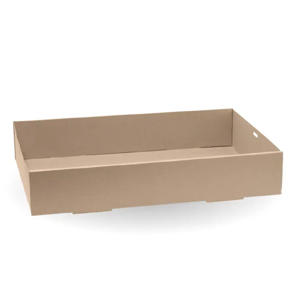 KRAFT 4 EXTRA LARGE CATERTING TRAY CORRUGATED