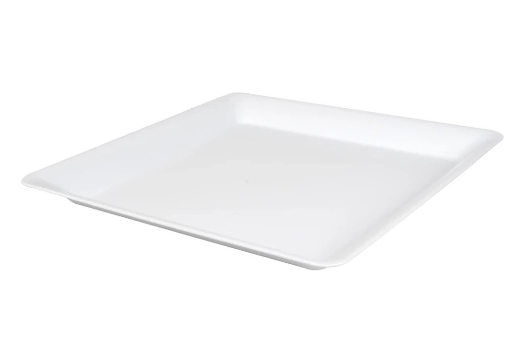SQUARE PLATTER  16" WHITE