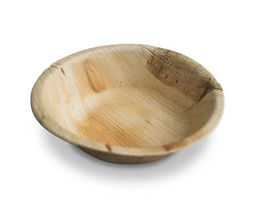 [ECOB180] ECO PALM LEAF DEEP ROUND BOWL 18cm x 3cm DEEP