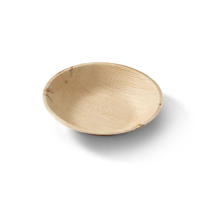 [ECOR180] ECO PALM LEAF SHALLOW ROUND BOWL 18cm x 19mm DEEP