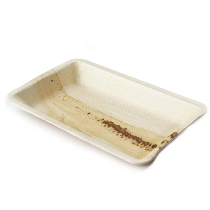 ECO PALM RECT PLATE SMALL 6.5x4.5in