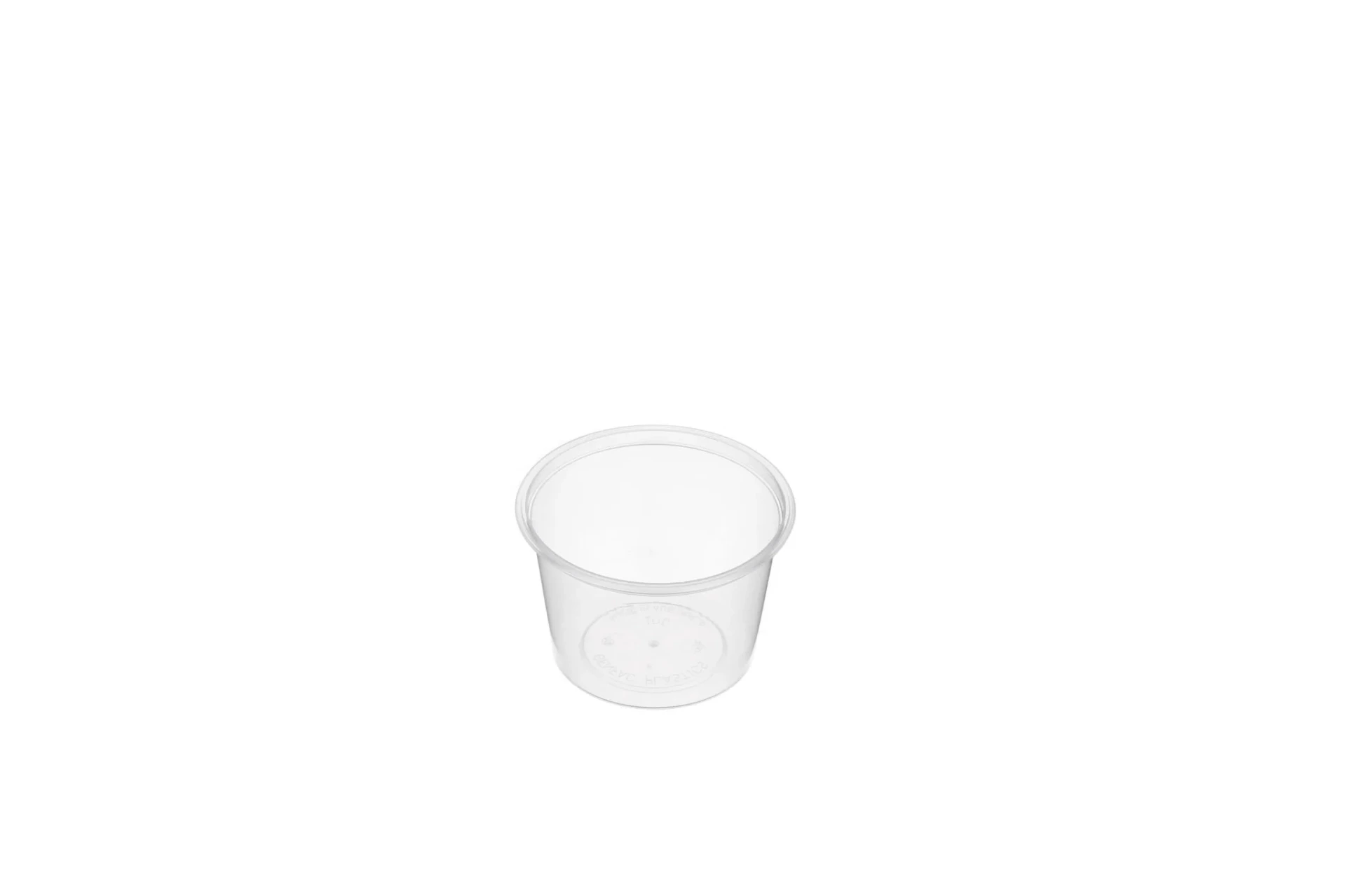 GENFAC 100ml ROUND PORTION CONTAINER *SA BAN HOT FOOD 60 DEGREES PLUS OR IN HOUSE USE