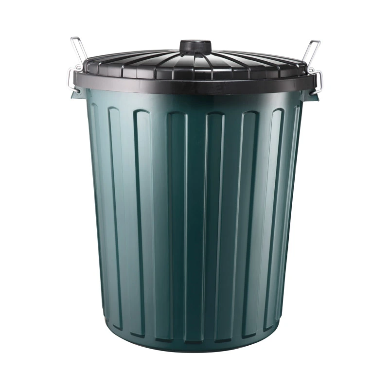 [GARBIN75] 75lt GREEN GARBAGE BIN WITH BLACK LID (RB75L)