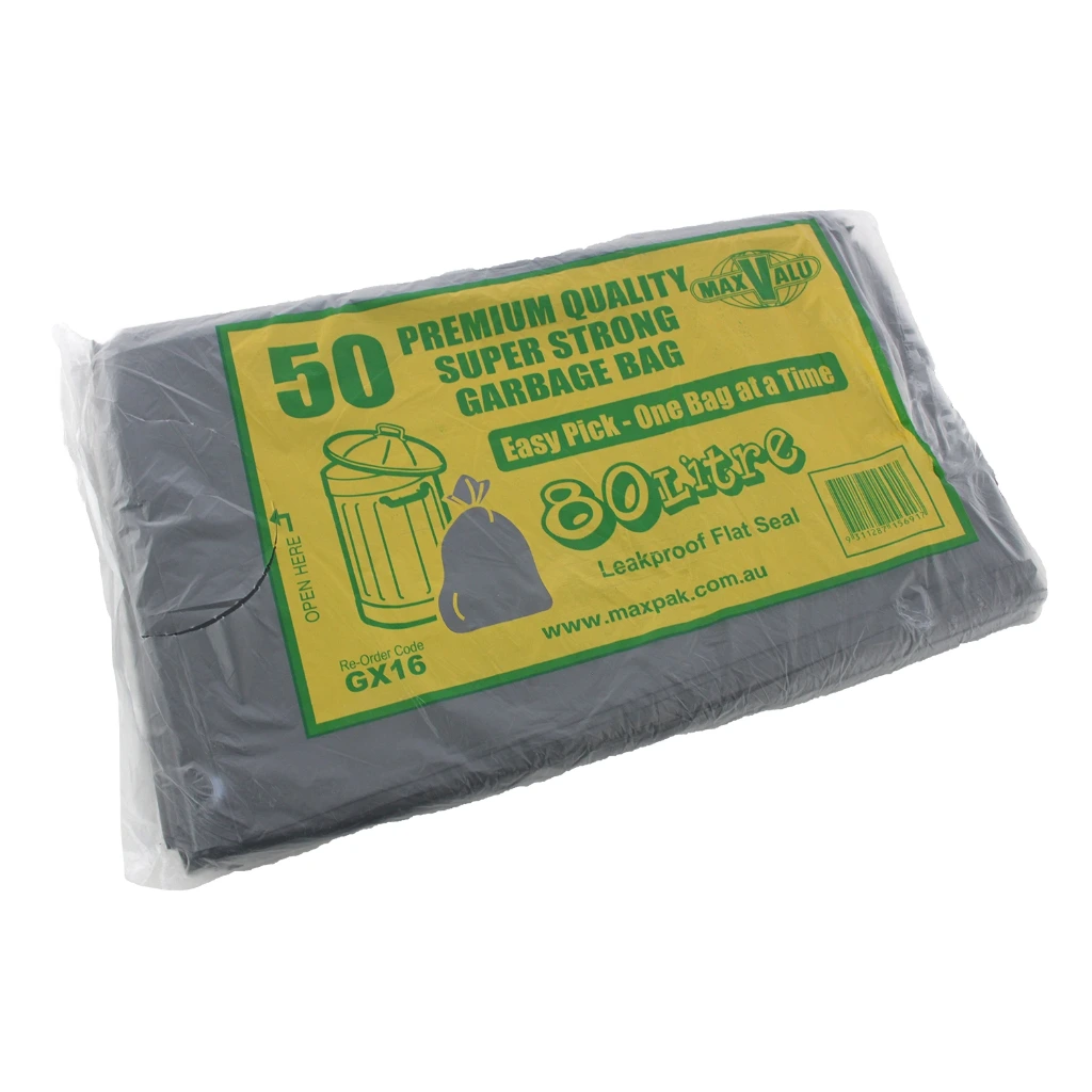 [GB75XH] GARBAGE BAGS EX/HEAVY DUTY 80L 43um (GX16)