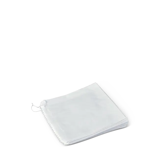 MINI STRUNG GPL 1/2 SQ PAPER BAG WHITE 145x136 PLAIN