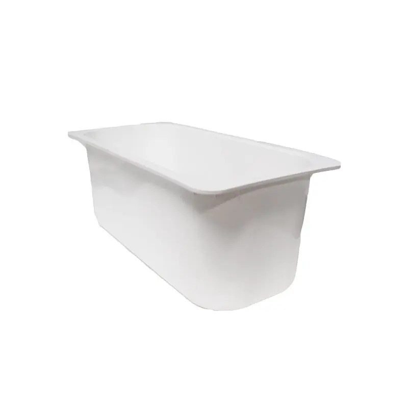 [ICT5RH] 5LT RECT ICE CREAM TUB WHITE