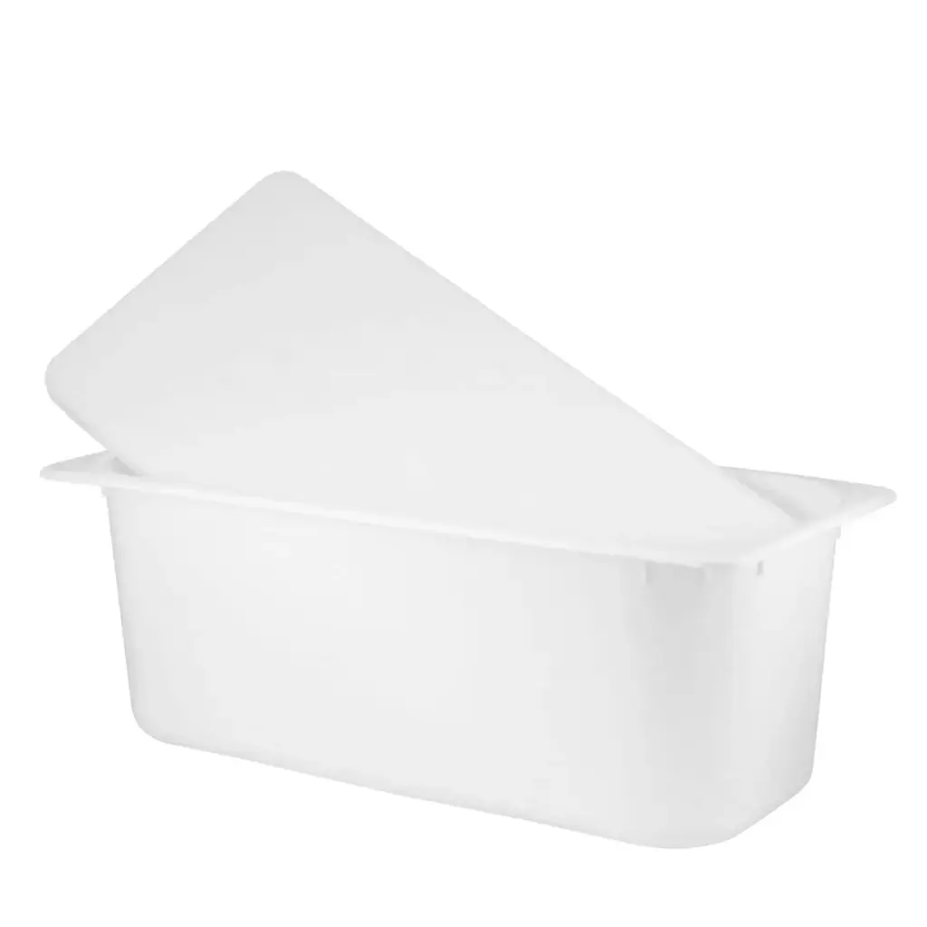 5LT RECT ICE CREAM LID WHITE CL-340-3494-WT