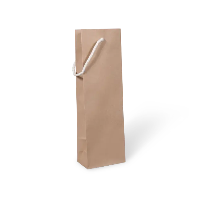 ROPE HANDLE NATURAL (BROWN) BOTTLE BAG 1 350x110x70mm (C034S0010N)