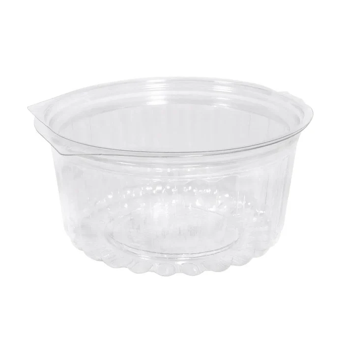 [SFL12VISY] SHOWBOWL CLEAR 12oz 341ml HINGED FLAT LID 116x55mm *SA BAN READY TO EAT MULTI SERVE ONLY