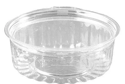 [SFL8VISY] SHOWBOWL CLEAR 8oz 227ml HINGED FLAT LID 116x45mm *SA BAN READY TO EAT MULTI SERVE ONLY