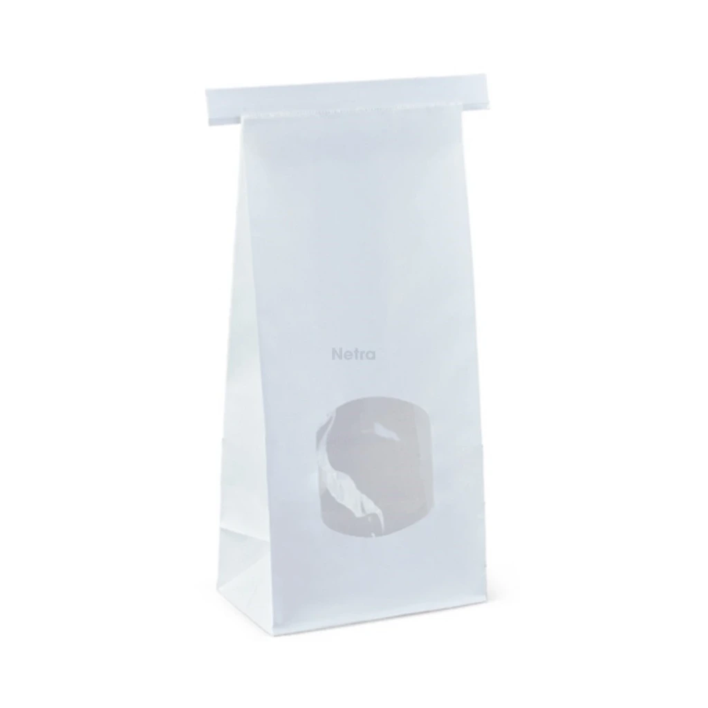 SOS WIN MED WHITE TIN TIE BAGS 246X115X72mm (C575S0001) (D4003T)