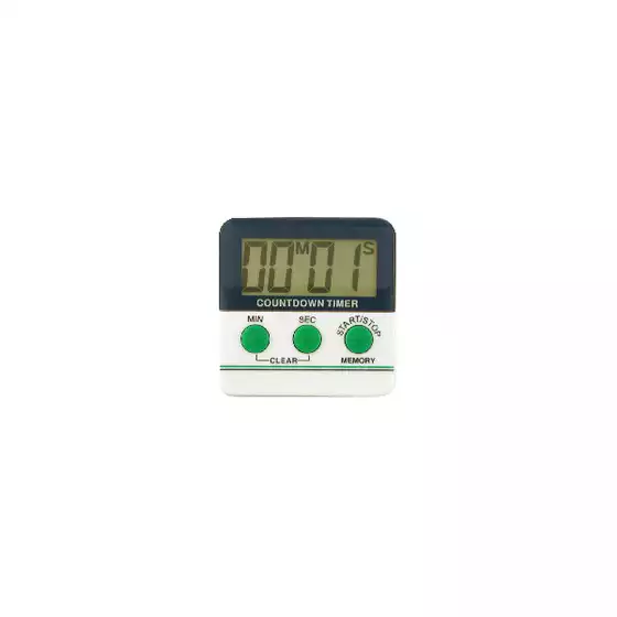 [TI30785] BIG DIGIT LCD TIMER WHITE (05394)