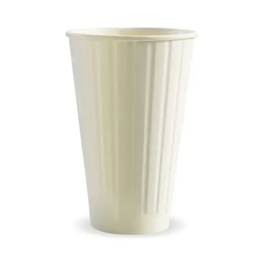 [BIOBC16DWW] BIOCUP 16oz (90mm) 460mL DOUBLE WALL WHITE PLAIN