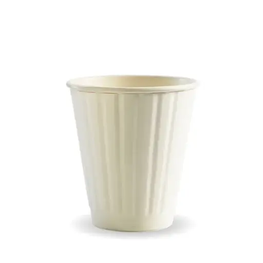 [BIOBC8DWW90] BIOCUP 8oz (90mm) DOUBLE WALL WHITE PLAIN