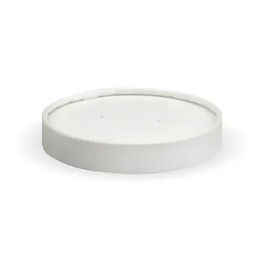 [BIOBSCL8PLA] WHITE PLA BIOBOWL LID to suit 250ML / 8oz PAPER BIOBOWL